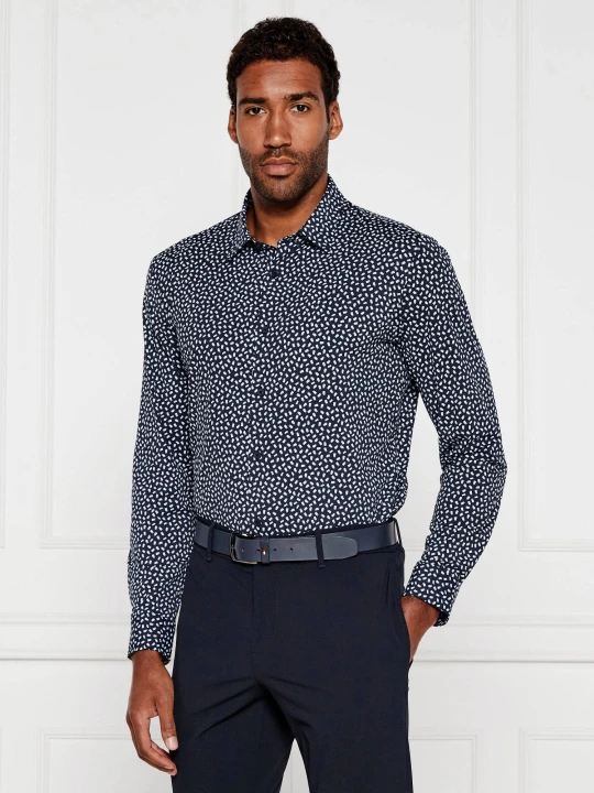 Zdjęcie produktu BOSS BLACK Koszula P-ROAN | Slim Fit granatowy