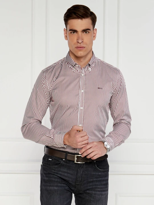 Zdjęcie produktu BOSS BLACK Koszula Roan | Slim Fit | stretch bordowy