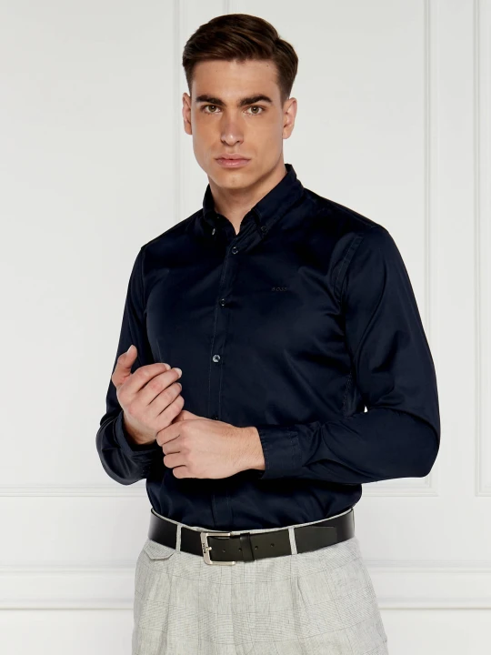 Zdjęcie produktu BOSS BLACK Koszula | Slim Fit | stretch granatowy
