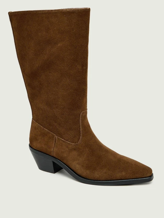 Zdjęcie produktu BOSS BLACK Kozaki Niara_Bootie50_SDZ | zamsz brązowy