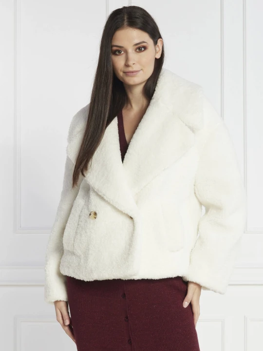 Zdjęcie produktu BOSS BLACK Kożuch Curmina | Regular Fit biały