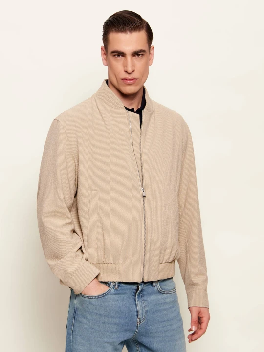 Zdjęcie produktu BOSS BLACK Kurtka bomber H-Combo | Regular Fit beżowy