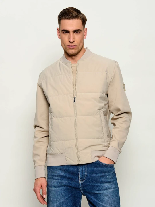 Zdjęcie produktu BOSS BLACK Kurtka bomber H-Skiles 100 | Regular Fit | mercerised beżowy