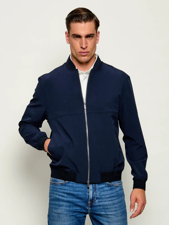 Zdjęcie produktu BOSS BLACK Kurtka bomber P-Hanry-bmb-wg-263f | Slim Fit granatowy