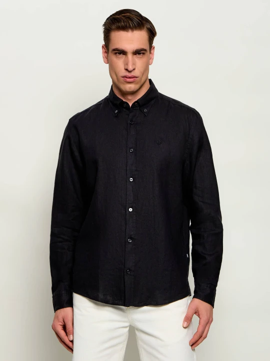 Zdjęcie produktu BOSS BLACK Lniana koszula H-LIAM-BD-E-C1-261 | Regular Fit