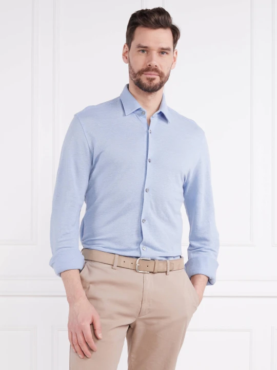 Zdjęcie produktu BOSS BLACK Lniana koszula Roan_F | Slim Fit niebieski