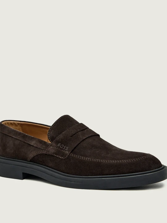 Zdjęcie produktu BOSS BLACK Loafersy Calev | zamsz kasztanowy