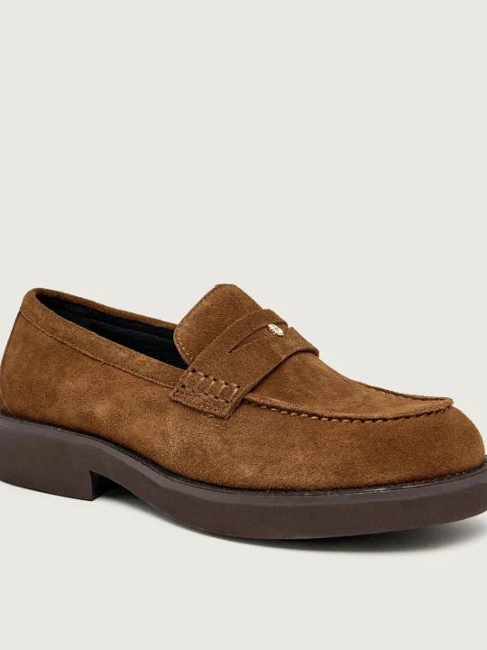 Zdjęcie produktu BOSS BLACK Loafersy Eleri_Mocc_SDBB | zamsz brązowy