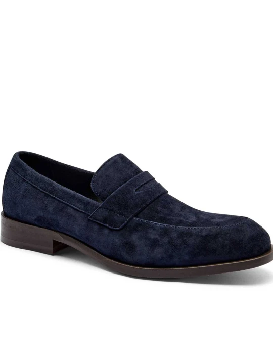 Zdjęcie produktu BOSS BLACK Loafersy Limber | zamsz granatowy