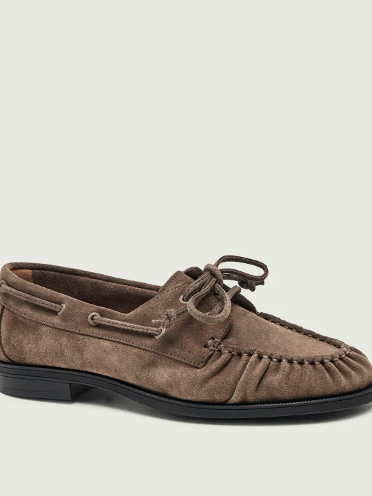 Zdjęcie produktu BOSS BLACK Loafersy Lycia_Boat_SDBB | zamsz beżowy