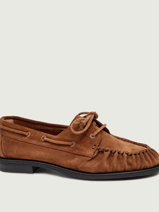 Zdjęcie produktu BOSS BLACK Loafersy Lycia_Boat_SDBB | zamsz brązowy