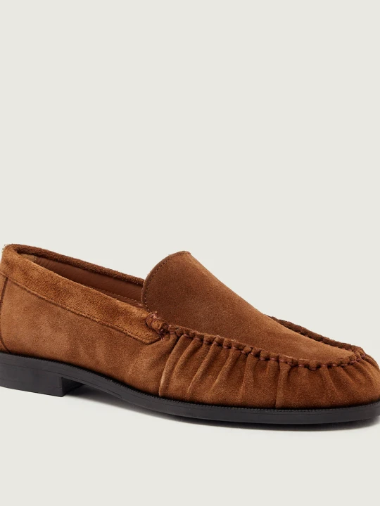 Zdjęcie produktu BOSS BLACK Loafersy Lycia_Mocc_SD | zamsz brązowy