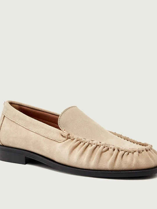 Zdjęcie produktu BOSS BLACK Loafersy Lycia_Mocc_SD | zamsz beżowy