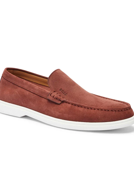 Zdjęcie produktu BOSS BLACK Loafersy Sienne_Loaf_sd_N | zamsz brązowy