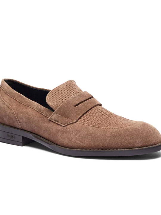 Zdjęcie produktu BOSS BLACK Loafersy Tayil | zamsz beżowy