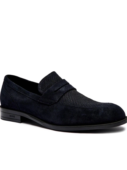 Zdjęcie produktu BOSS BLACK Loafersy Tayil | zamsz granatowy