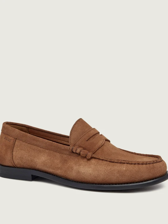 Zdjęcie produktu BOSS BLACK Loafersy Tevan_Mocc_sd | zamsz brązowy