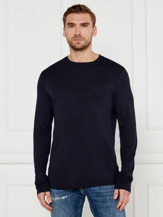 Zdjęcie produktu BOSS BLACK Longsleeve H-Talley 20 | Regular Fit | z dodatkiem wełny granatowy