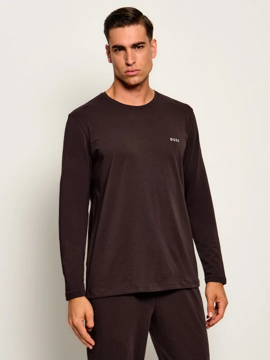 Zdjęcie produktu BOSS BLACK Longsleeve Mix&Match | Regular Fit brązowy
