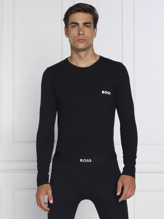 Zdjęcie produktu BOSS BLACK Longsleeve RN Infinity | Slim Fit granatowy