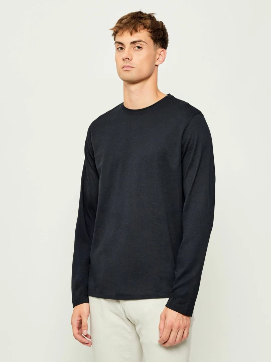 Zdjęcie produktu BOSS BLACK Longsleeve Townley 7_DB | Boss x David Beckham | Regular Fit granatowy