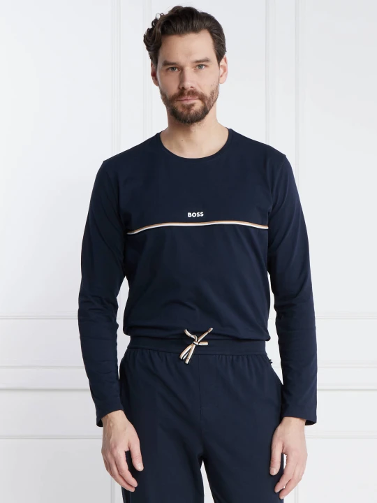 Zdjęcie produktu BOSS BLACK Longsleeve Unique LS-Shirt | Regular Fit granatowy