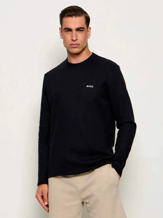 Zdjęcie produktu Boss Bodywear Longsleeve Waffle 4 | Regular Fit czarny