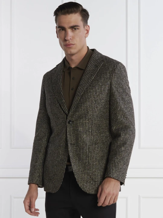 Zdjęcie produktu BOSS BLACK Marynarka 2w1 C-Jaye-J-Bib-233 | Regular Fit | z dodatkiem wełny brązowy