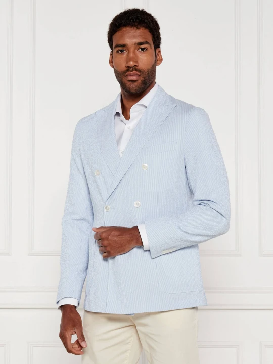 Zdjęcie produktu BOSS BLACK Marynarka C-Hanry-DB-252 | Slim Fit | stretch niebieski