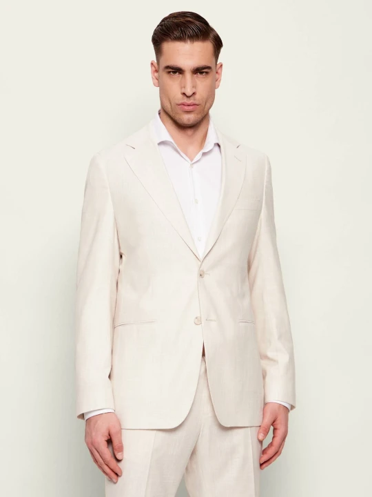 Zdjęcie produktu BOSS BLACK Marynarka C-Huge-261 | Slim Fit | z dodatkiem wełny beżowy