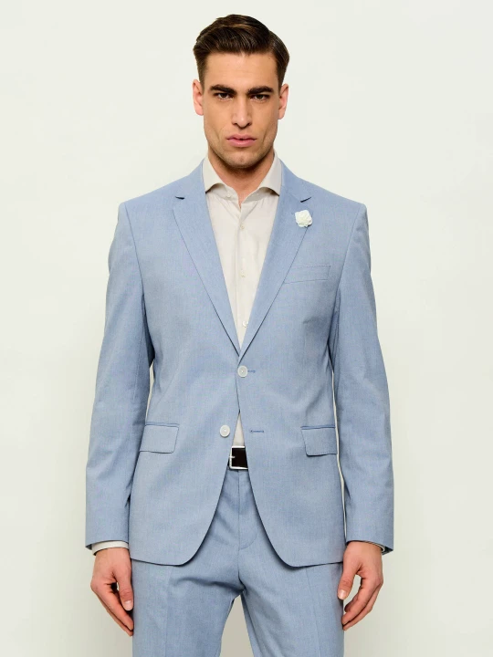 Zdjęcie produktu BOSS BLACK Marynarka H-Huge-S-MM-251 | Slim Fit błękitny