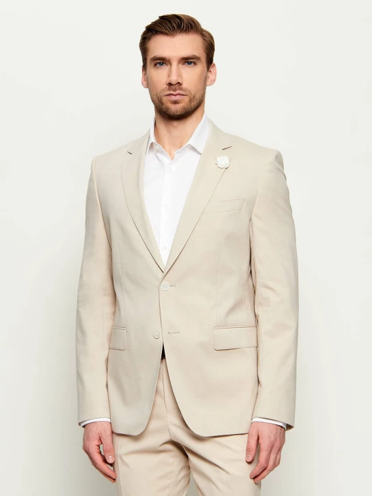Zdjęcie produktu BOSS BLACK Marynarka H-Huge-S-MM-251 | Slim Fit beżowy