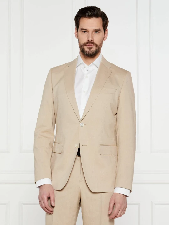 Zdjęcie produktu BOSS BLACK Marynarka H-Hutson-251 | Slim Fit beżowy