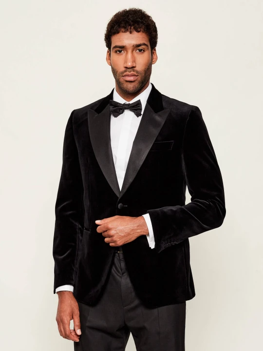 Zdjęcie produktu BOSS BLACK Marynarka H-Hutson-Tux-254 | Slim Fit | z dodatkiem jedwabiu
