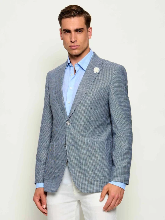 Zdjęcie produktu BOSS BLACK Marynarka H-Janson-263 | Regular Fit | z dodatkiem wełny niebieski