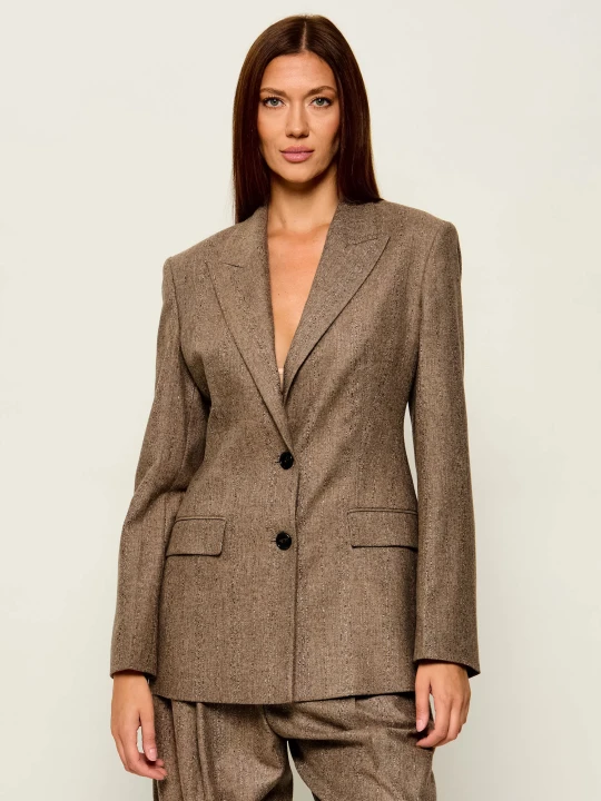 Zdjęcie produktu BOSS BLACK Marynarka Jonahsa | Slim Fit | z dodatkiem wełny beżowy
