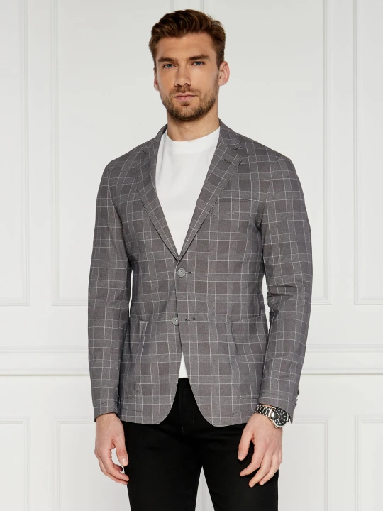Zdjęcie produktu BOSS BLACK Marynarka P-Hanry-J-FL-WG-241 | Slim Fit szary