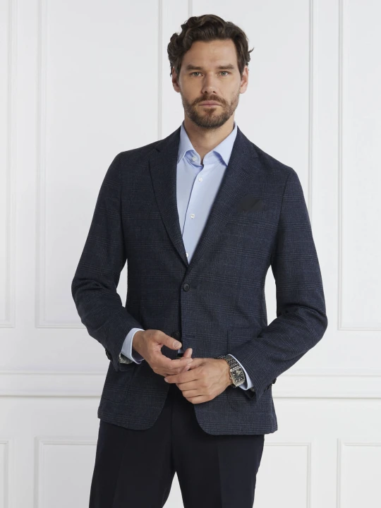 Zdjęcie produktu BOSS BLACK Marynarka P Hanry | Slim Fit | z dodatkiem wełny granatowy
