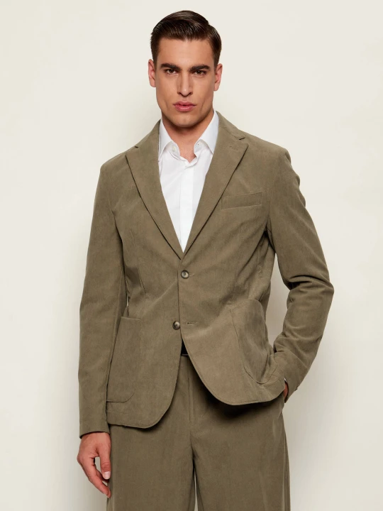 Zdjęcie produktu BOSS BLACK Marynarka P-Hanry-WG-252F | Slim Fit | sztruks beżowy