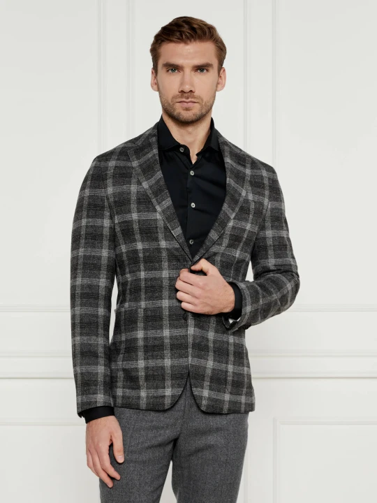 Zdjęcie produktu BOSS BLACK Marynarka | Slim Fit | z dodatkiem wełny szary