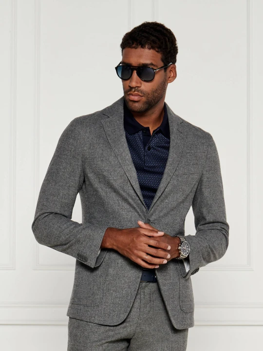 Zdjęcie produktu BOSS BLACK Marynarka | Slim Fit | z dodatkiem wełny popielaty