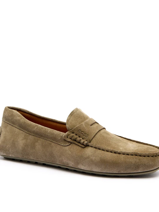 Zdjęcie produktu BOSS BLACK Mokasyny Noel | zamsz khaki