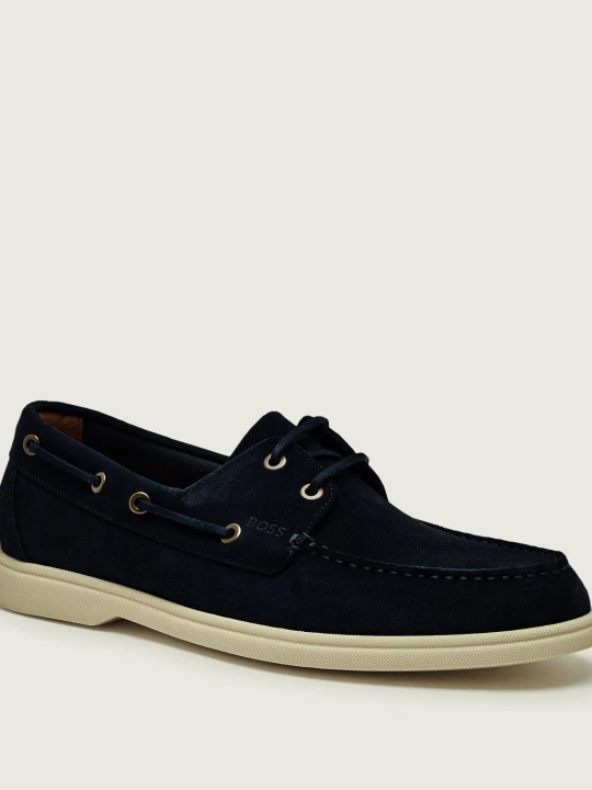 Zdjęcie produktu BOSS BLACK Mokasyny Sienne | zamsz granatowy