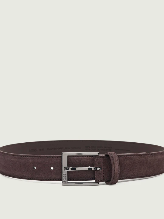 Zdjęcie produktu BOSS BLACK Pasek Elloy-Sd-GmSt_Sz35 | zamsz brązowy