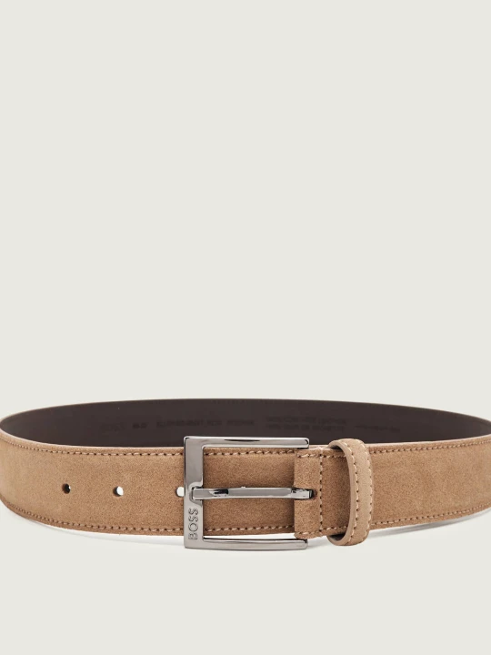 Zdjęcie produktu BOSS BLACK Pasek Elloy-Sd-GmSt_Sz35 | zamsz beżowy