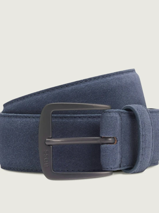 Zdjęcie produktu BOSS BLACK Pasek Syhr-Sd-St_Sz35 | zamsz niebieski