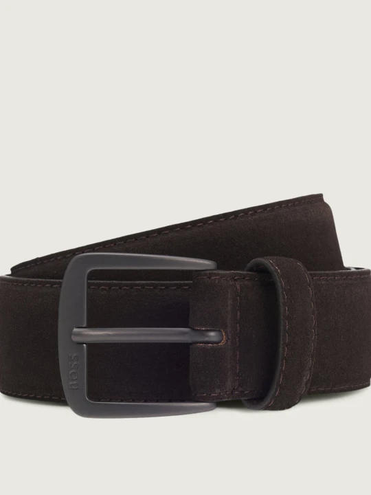 Zdjęcie produktu BOSS BLACK Pasek Syhr-Sd-St_Sz35 | zamsz brązowy