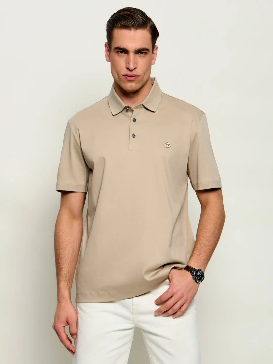 Zdjęcie produktu BOSS BLACK Polo C-Parris 01 | Regular Fit | mercerised beżowy
