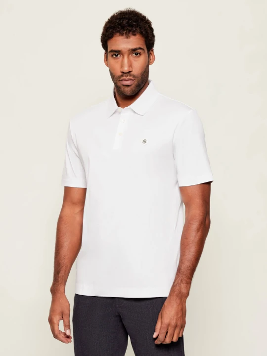 Zdjęcie produktu BOSS BLACK Polo C-Parris 01 | Regular Fit | mercerised biały