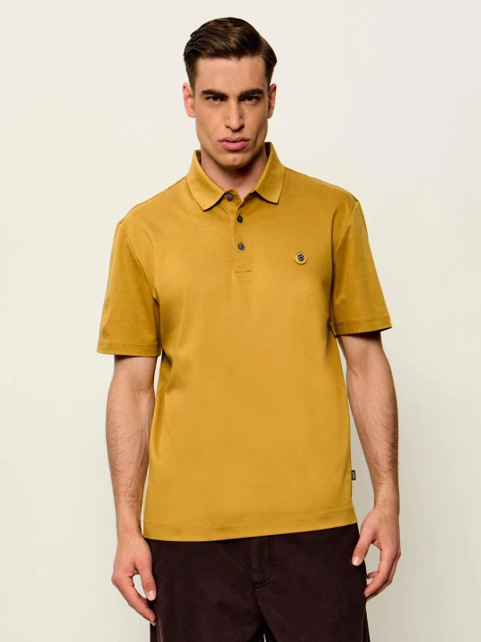 Zdjęcie produktu BOSS BLACK Polo C-Parris 01 | Regular Fit | mercerised musztardowy